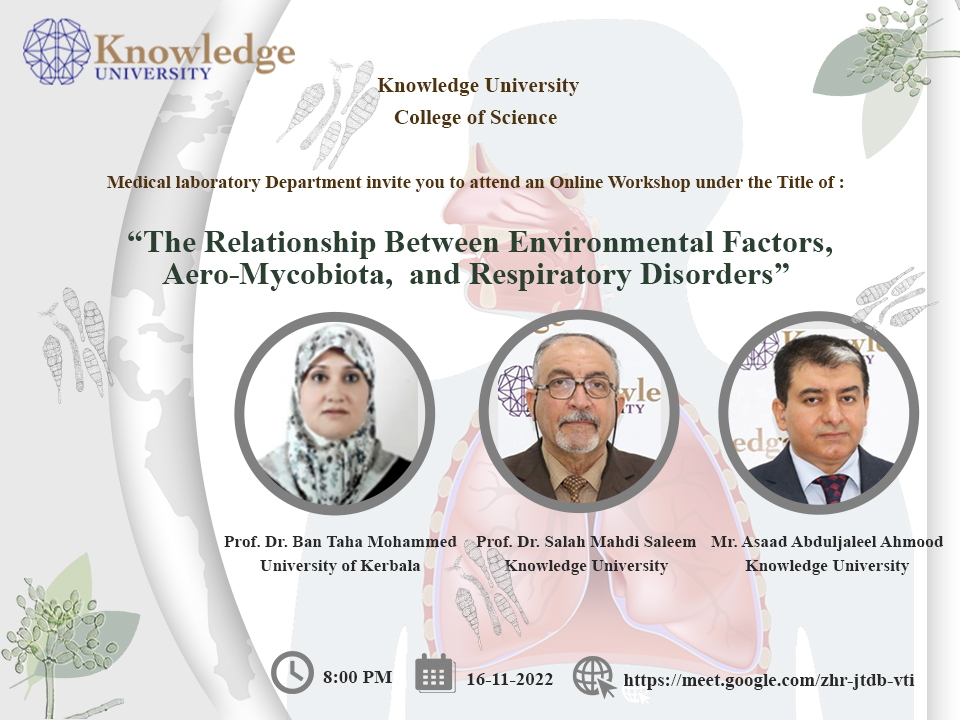 The Relationship Between Environmental Factors, Aero-Mycobiota, and Respiratory Disorders The Relationship Between Environmental Factors, Aero-Mycobiota, and Respiratory Disorders