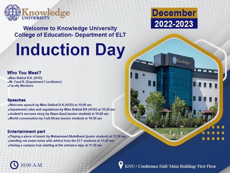 English Department College of Education : An Orientation Program for New Students Transitioning to University Life English Department College of Education : An Orientation Program for New Students Transitioning to University Life
