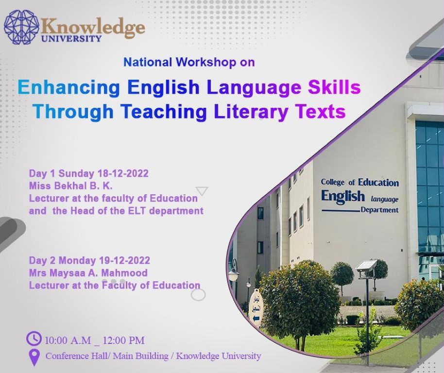 Enhancing English language skills Through teaching Literature Texts Enhancing English language skills Through teaching Literature Texts