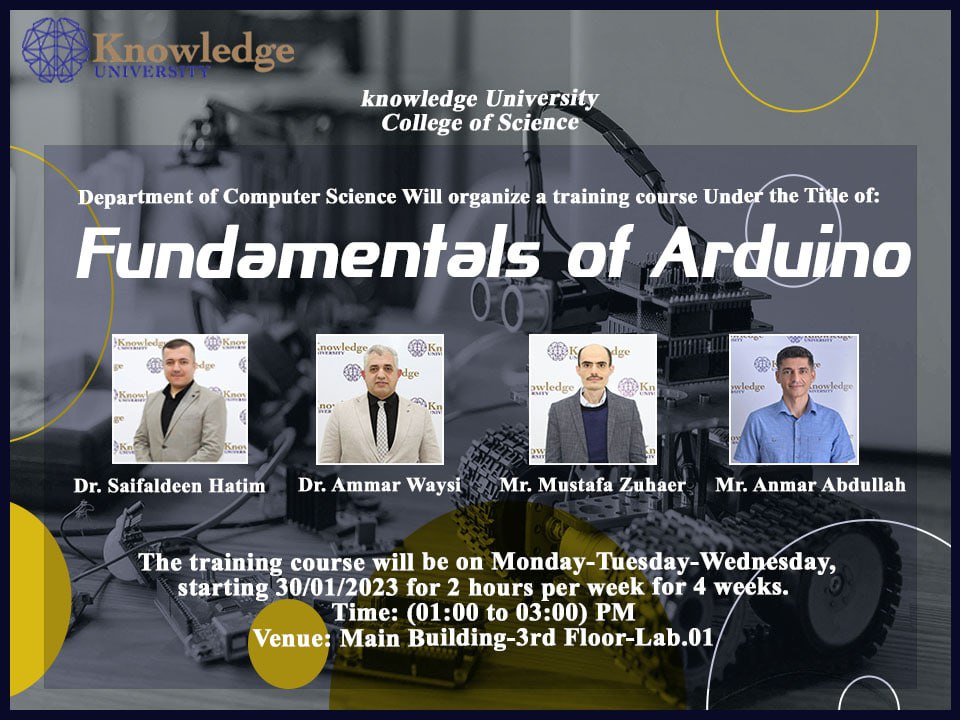 Computer Science Development Opportunity: Learn the Fundamentals of Arduino in our Free Training Course Computer Science Development Opportunity: Learn the Fundamentals of Arduino in our Free Training Course