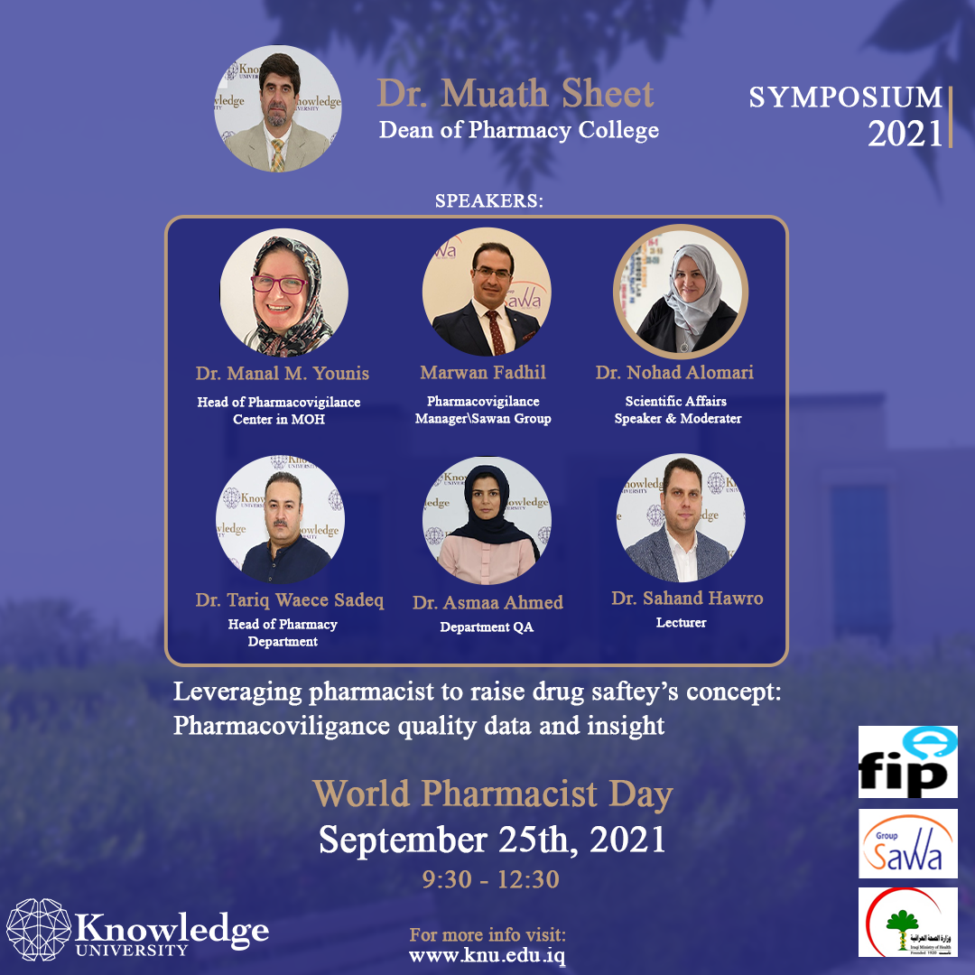 Leveraging pharmacists to raise drug safety&rsquo;s concept: Pharmacovigilanc Quality Data and Insight Symposium