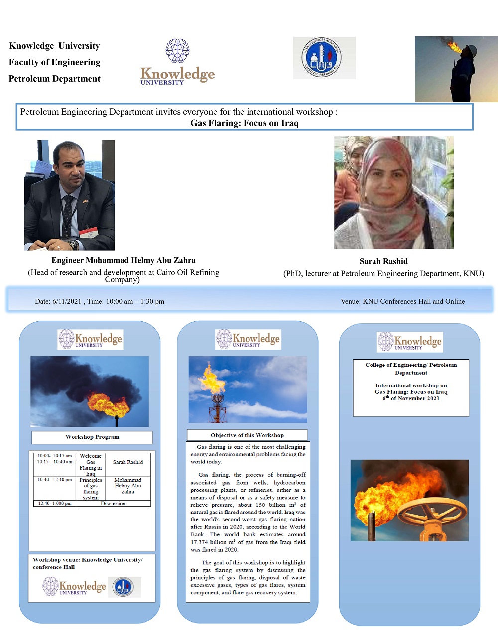 International workshop on Gas Flaring: Focus on Iraq International workshop on Gas Flaring: Focus on Iraq