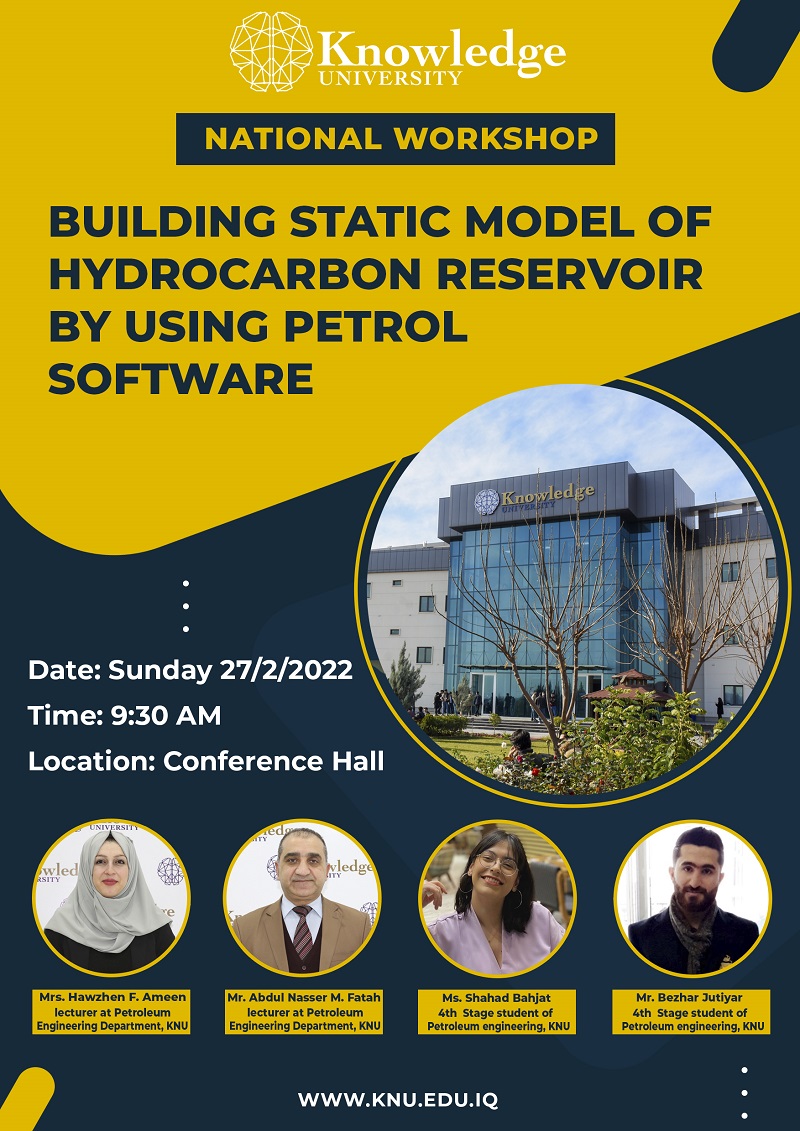 Building Statics Model of Hydrocarbon Reservoir by Using Petrel Software Building Statics Model of Hydrocarbon Reservoir by Using Petrel Software