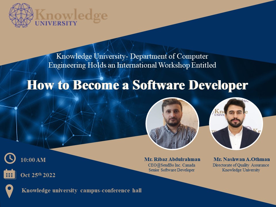 How to Become a Software Developer International Workshop How to Become a Software Developer International Workshop