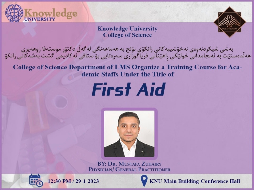 Day 1 / First Aid for Academic staffs