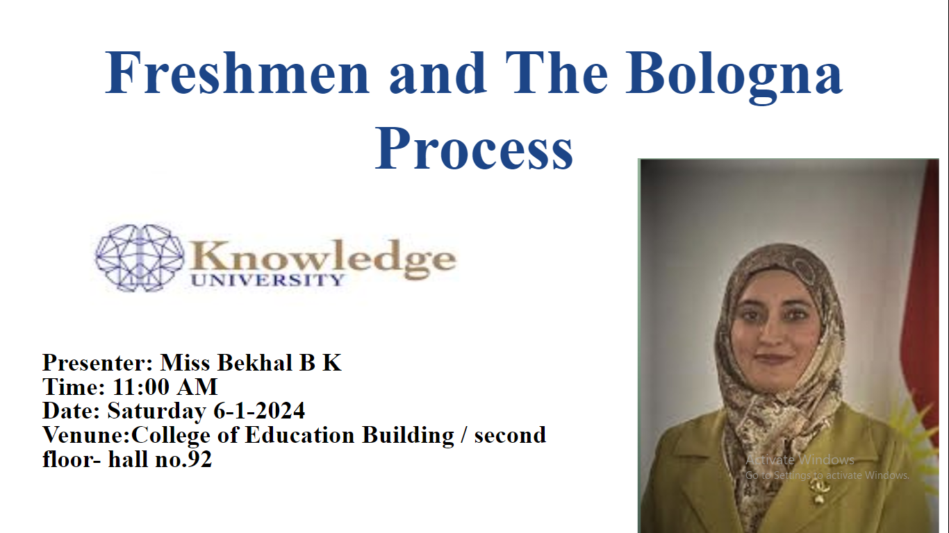 Freshmen and the Bologna Process