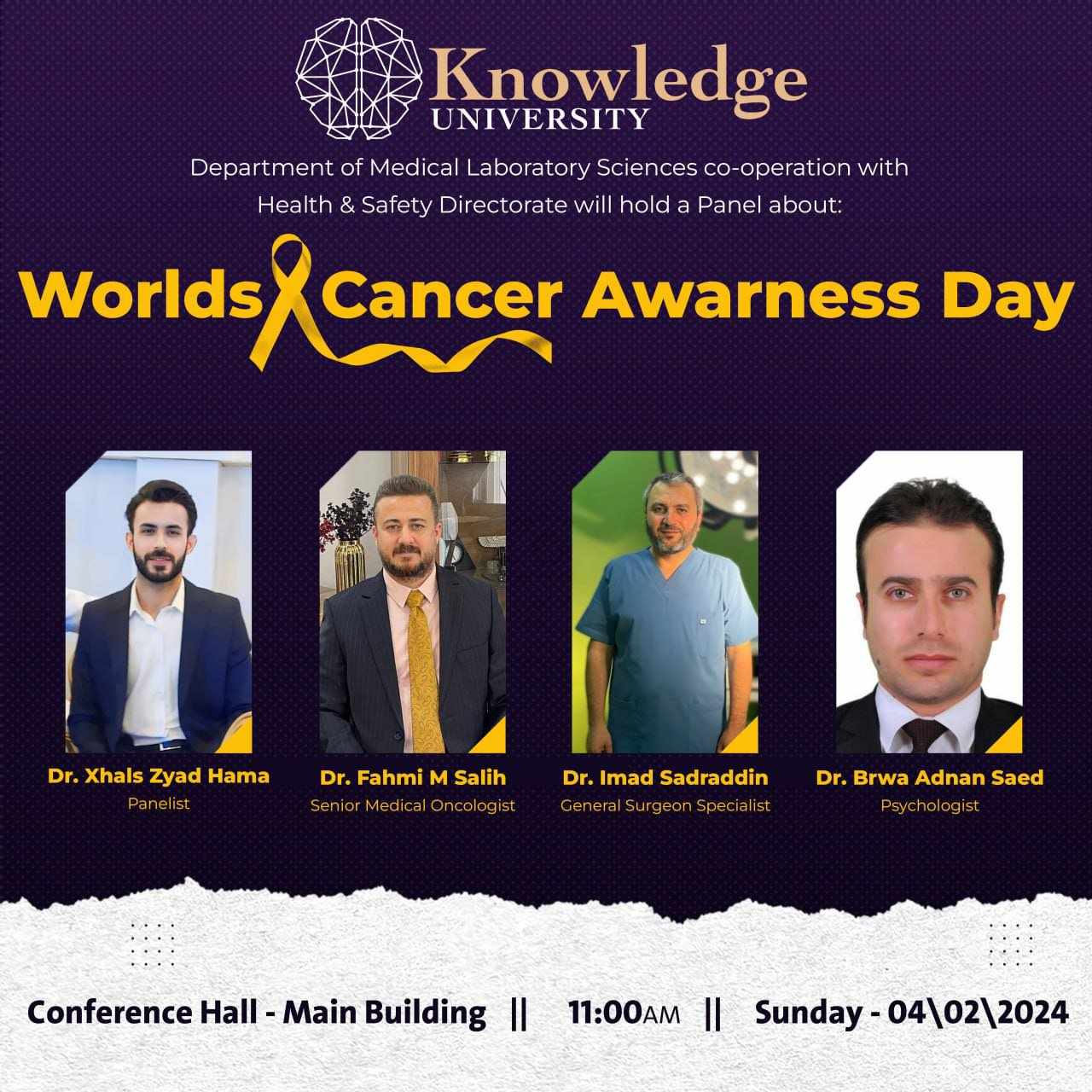 Worlds cancer awarness day