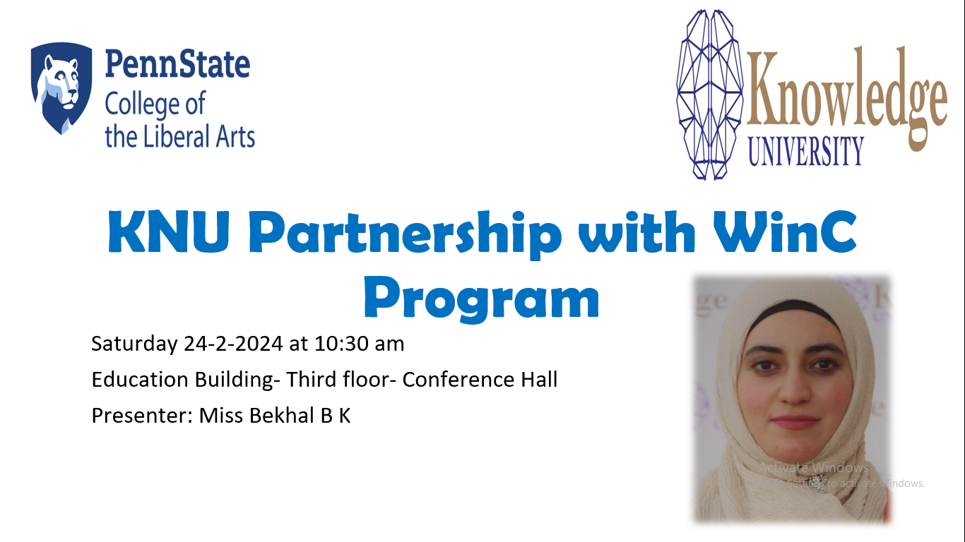 KNU Partnership with WinC Program