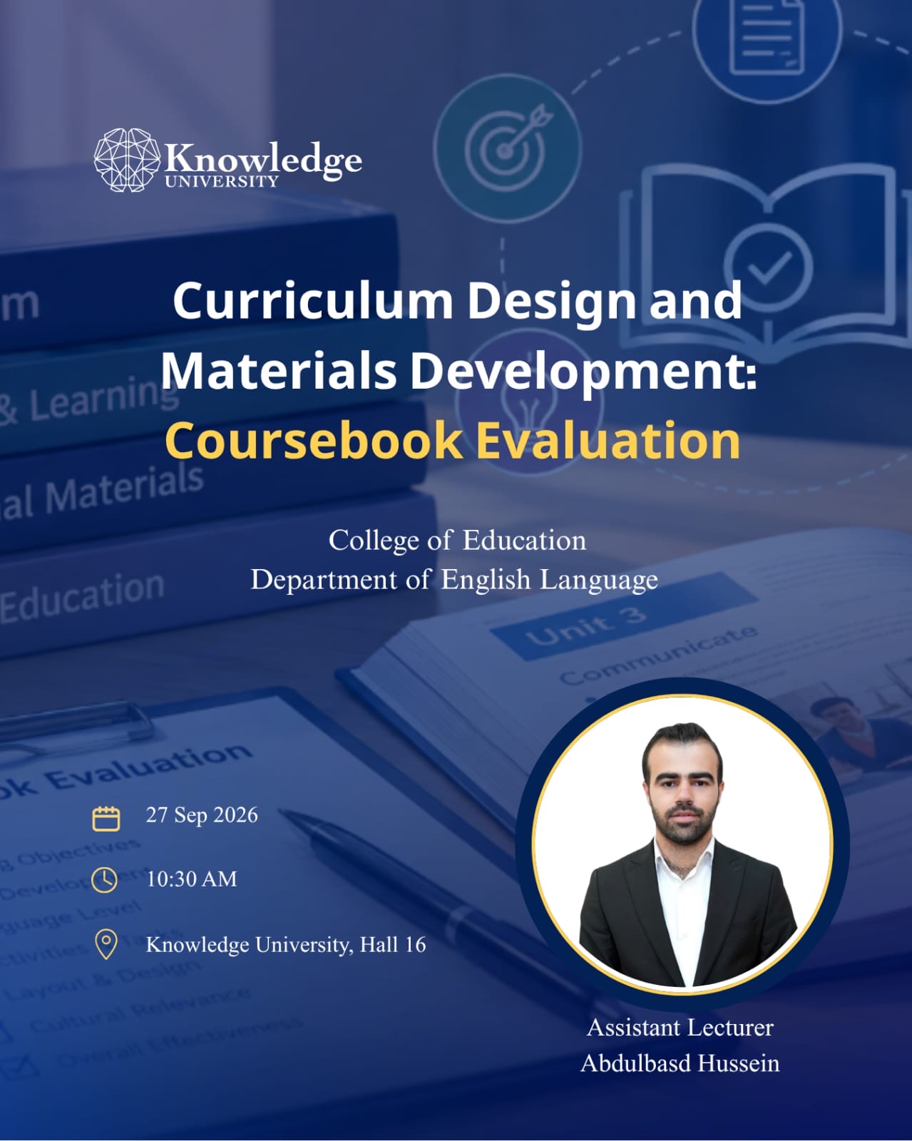 Curriculum Design and & Learnin Materials Development: Coursebook Evaluation