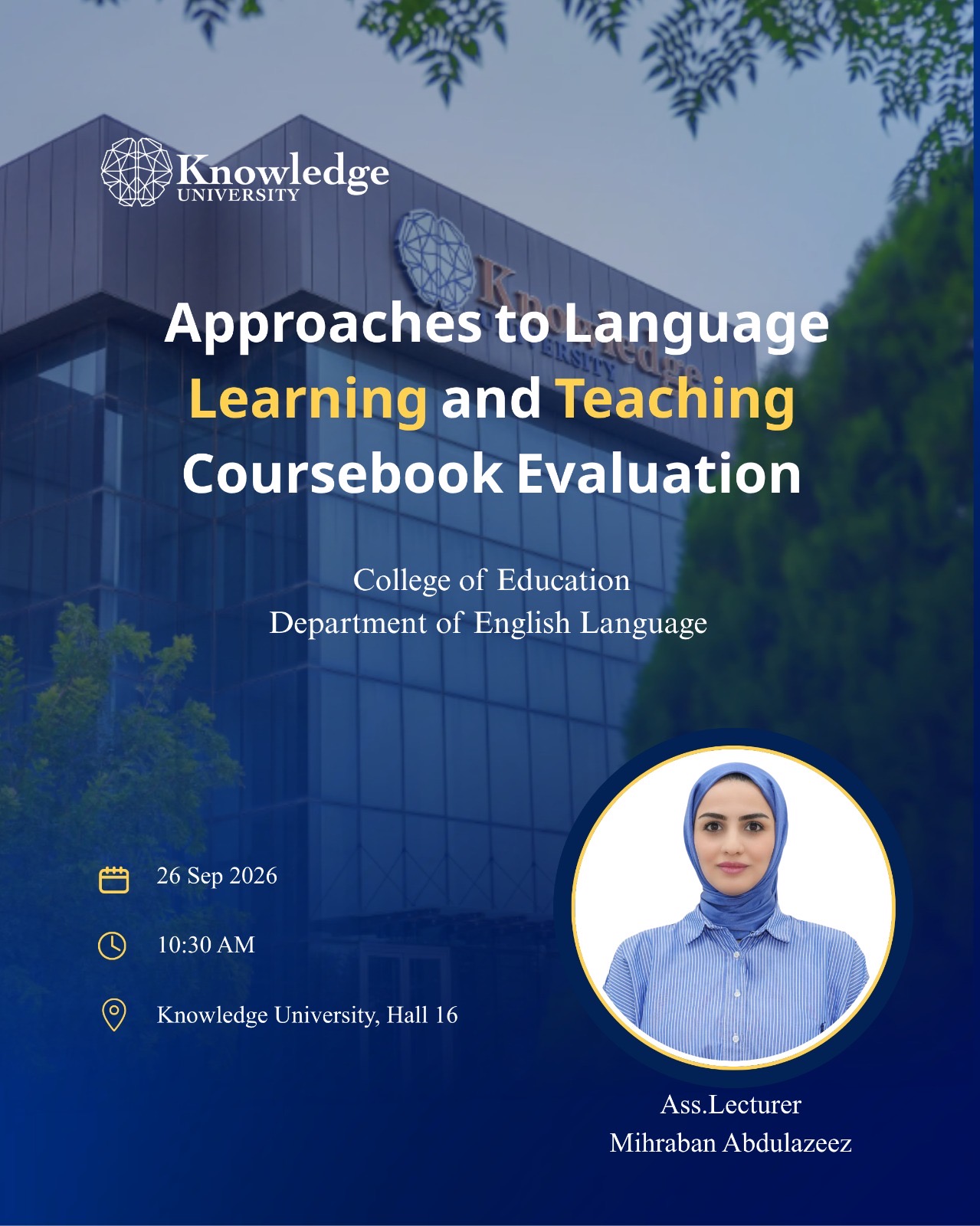 Approaches to Language Learning and Teaching Coursebook Evaluation