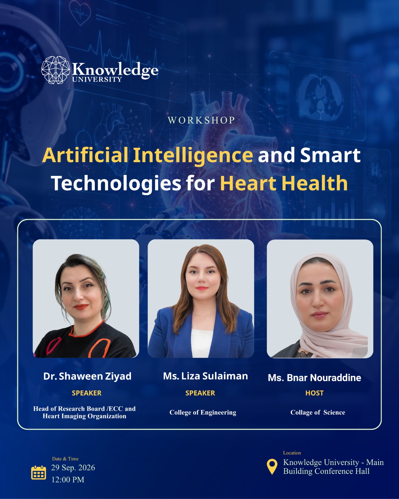 Artificial Intelligence and Smart Technologies for Heart Health