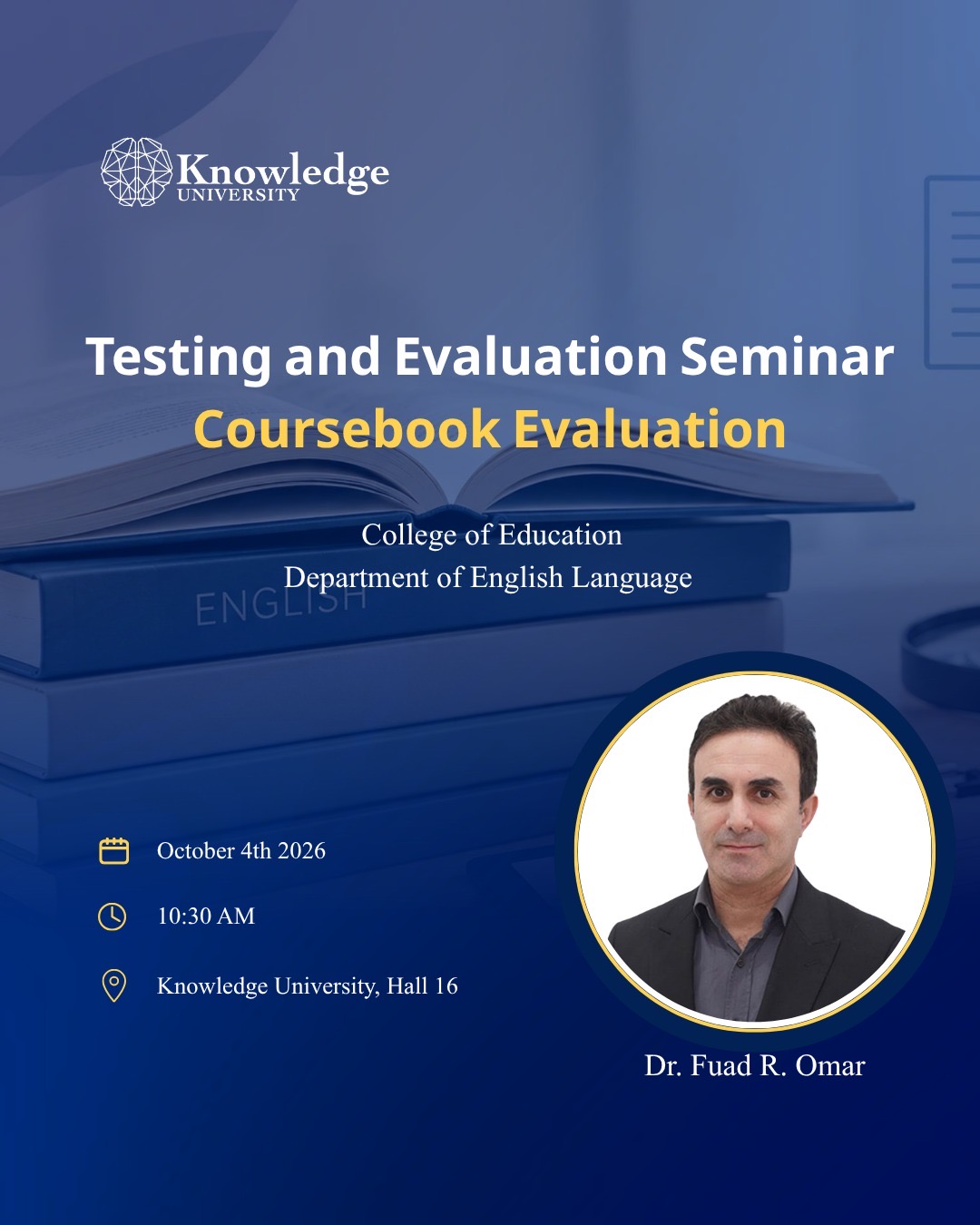 Testing and Evaluation Seminar Coursebook Evaluation