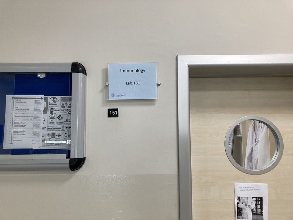 Knowledge University, Medical Laboratory Science Department, Immunology Lab
