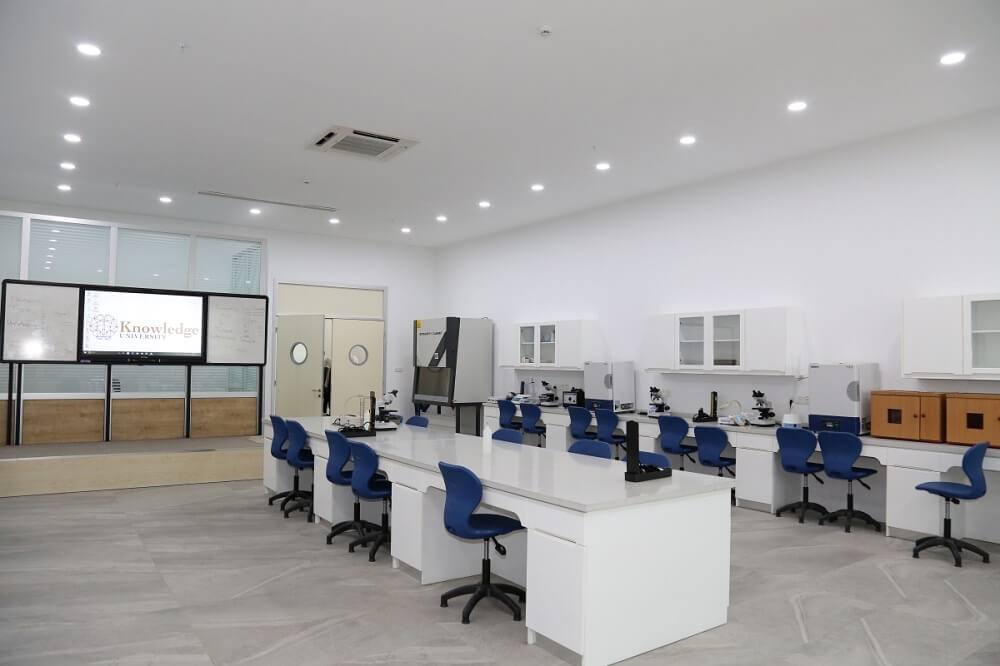 Knowledge University, College of Pharmacy Biology lab
