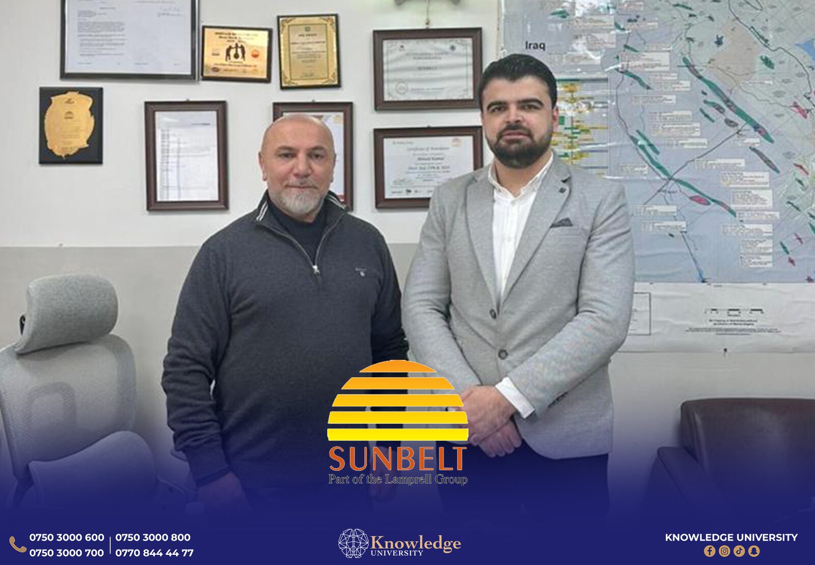 Knowledge University Signs Specialized Agreement with Sunbelt Company for Oil Engineering Training