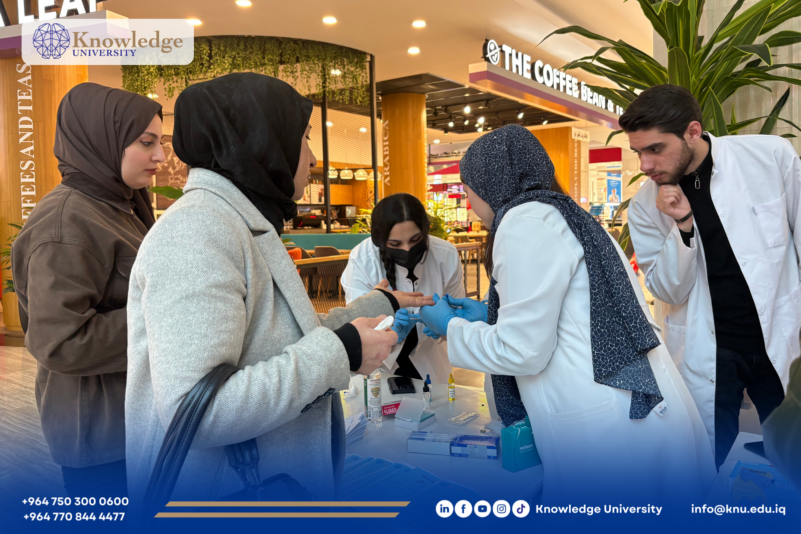 Medical Laboratory Students Launch Community Health Initiative at Grand Majidi Mall