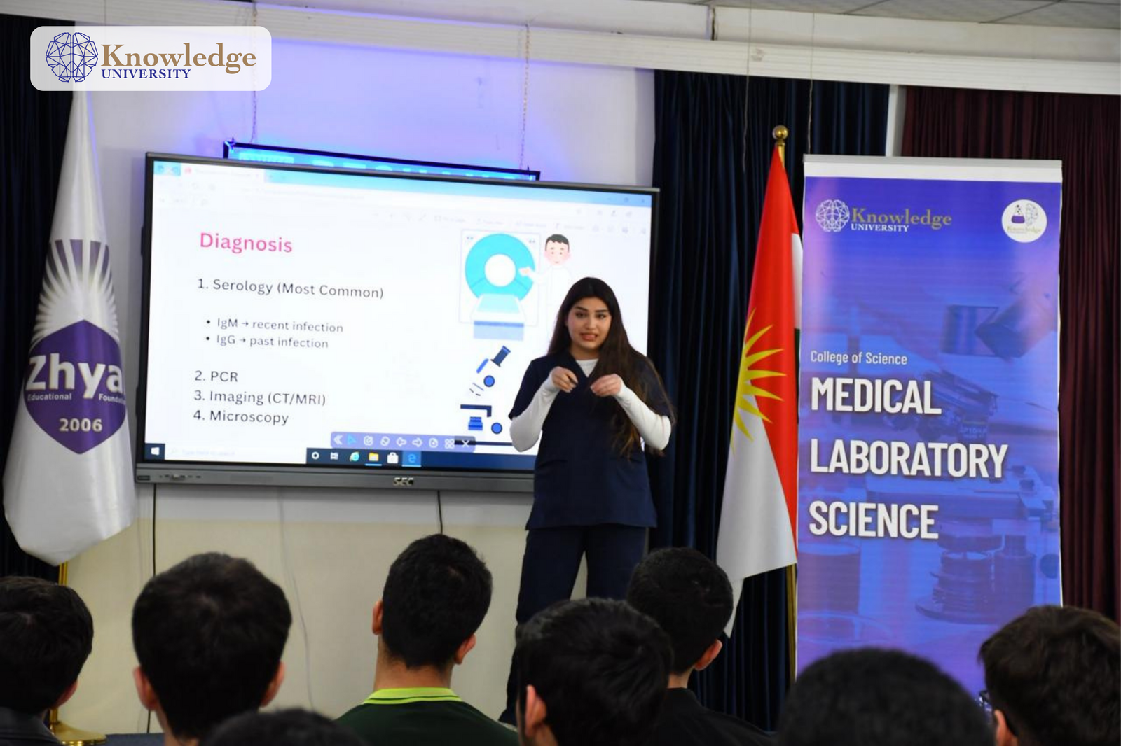 KNU Medical Analysis Students Lead Toxoplasmosis Awareness Campaign at Zhyar Private School