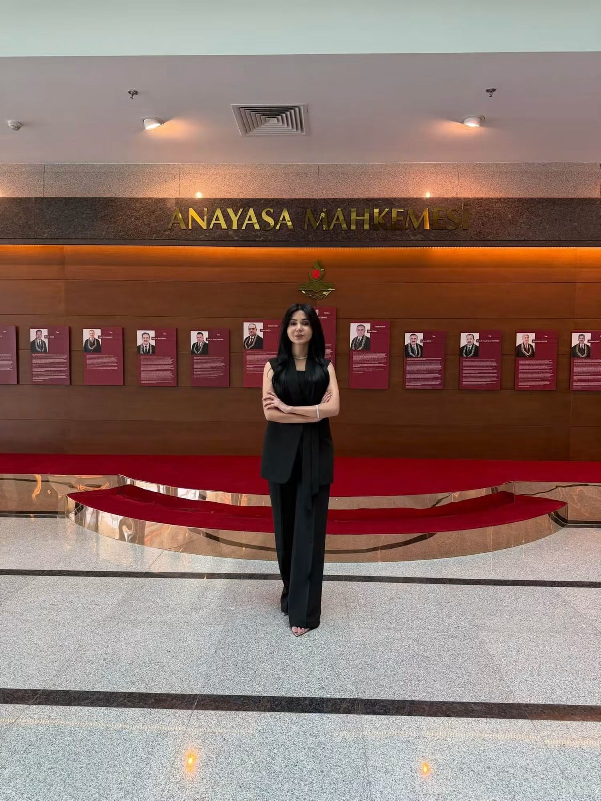 Knowledge University Law student, Trifa Ali Osman, visits the Constitutional Court (Anayasa Mahkemesi) in Ankara, the capital of Türkiye.