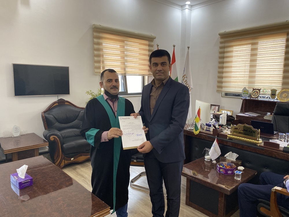 KNU presidency Congrats (Dr. Yassin Maiser Aziz) on the occasion of the Rank Promotion