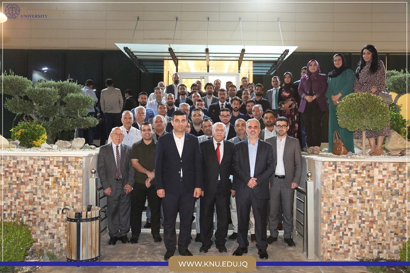 The chairman of Knowledge University organized an evening dinner for all the staff of KNU