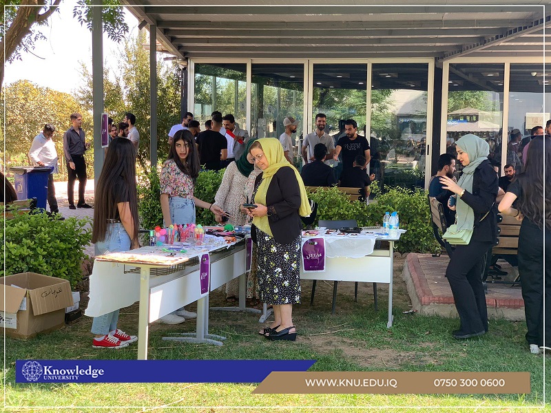An exhibition of handicrafts at Knowledge University, College of Science