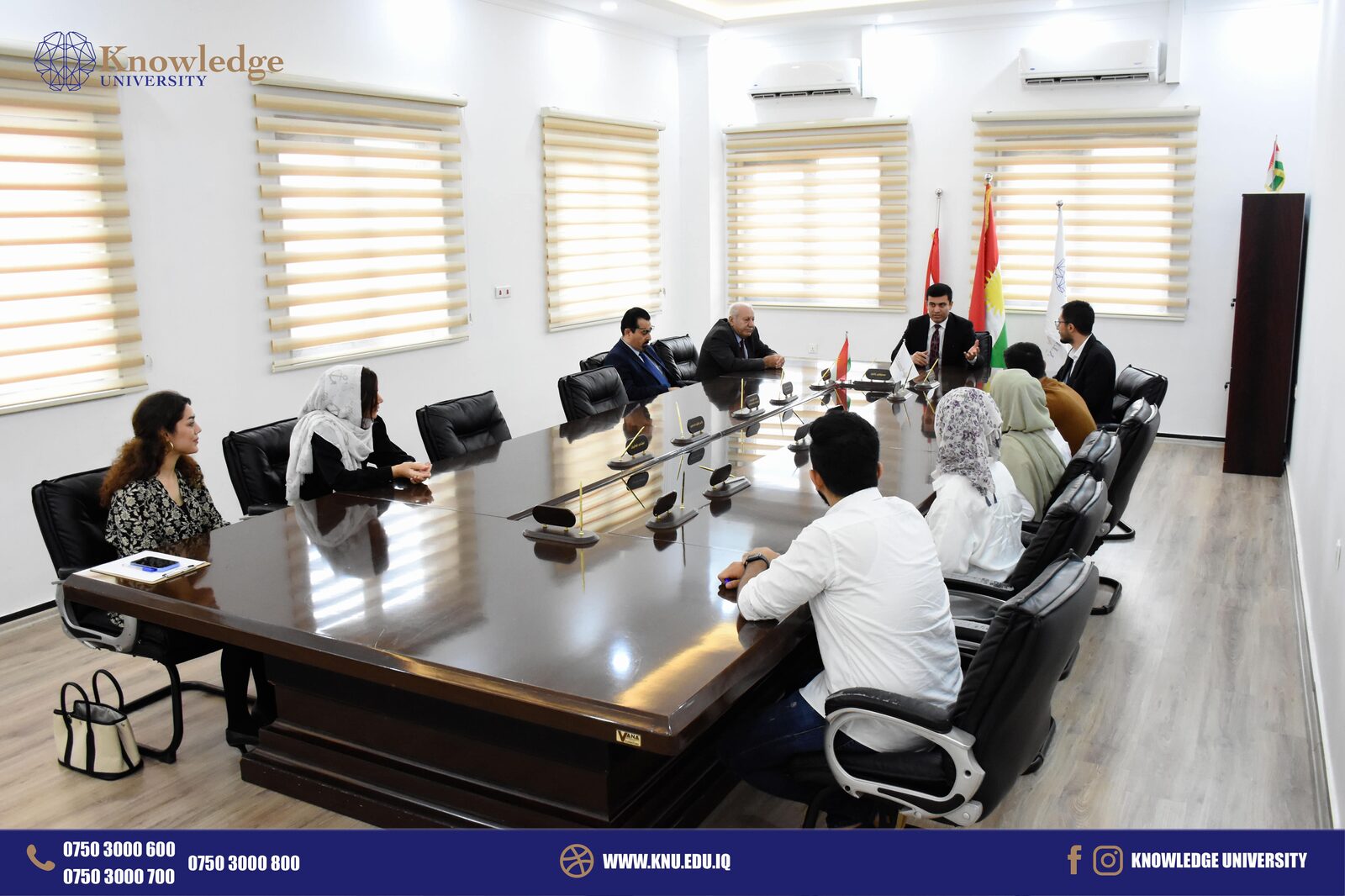 Today, Monday, 31/10/2022, The International Organization for Migration (IOM). visited the University of Knowledge