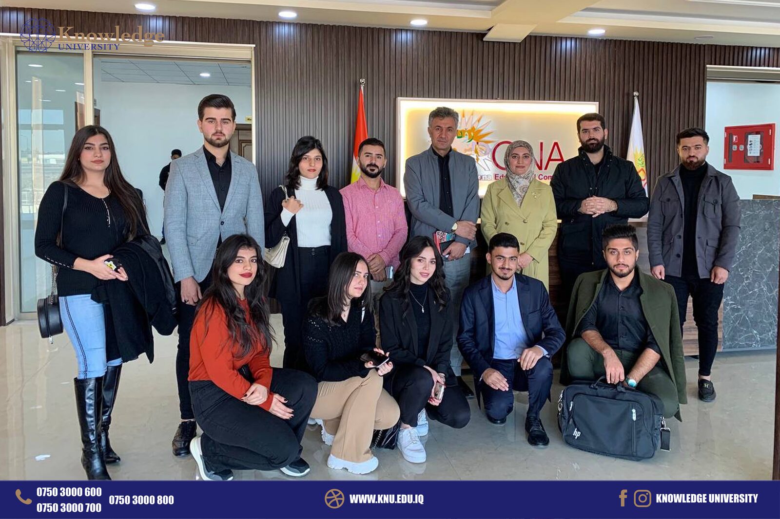  The second year students of Knowledge University,  English language teaching Department visited (Rona) High School. t 