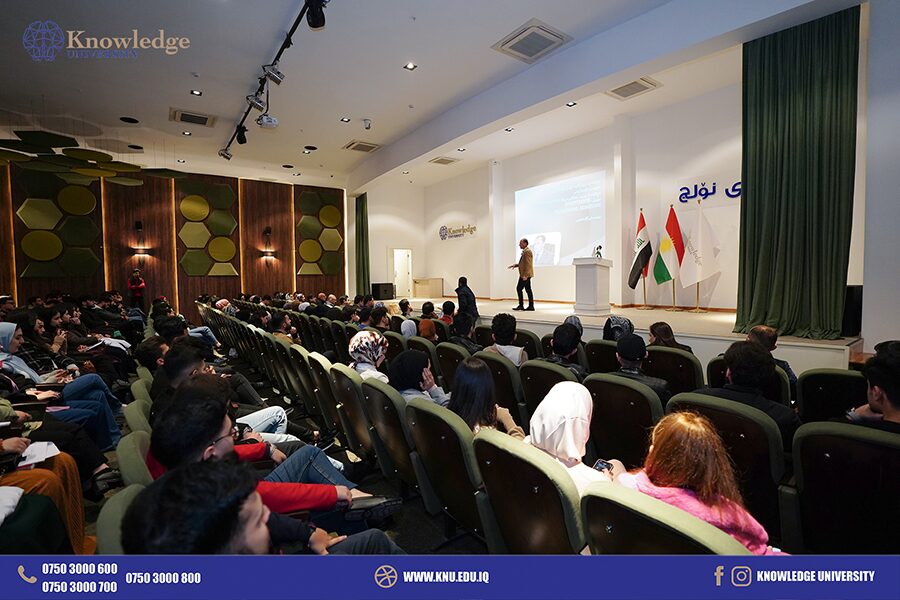 Socioligist and Human Development Trainer visits Knowledge University and presents seminar on goal setting for first-year students