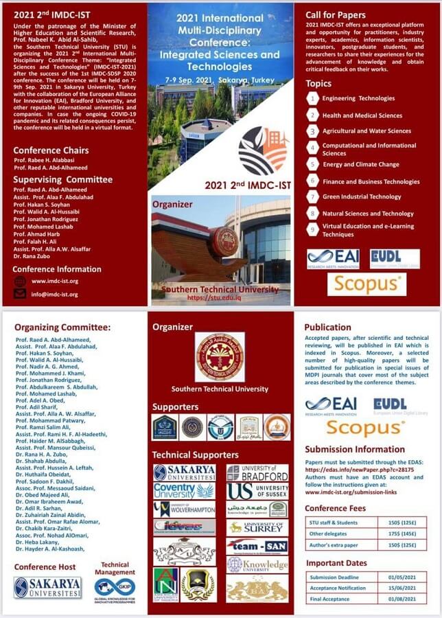 Knowledge University Sponsoring IMDC-IST 2021 Conference