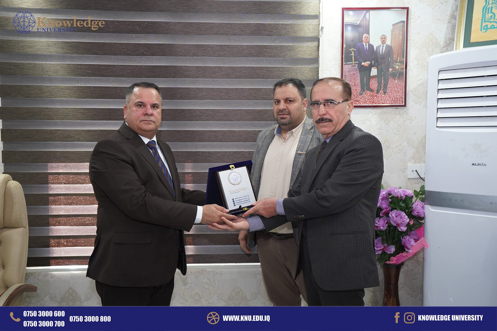 Knowledge University Honors Representative of Iraqi Ministry of Education in Erbil