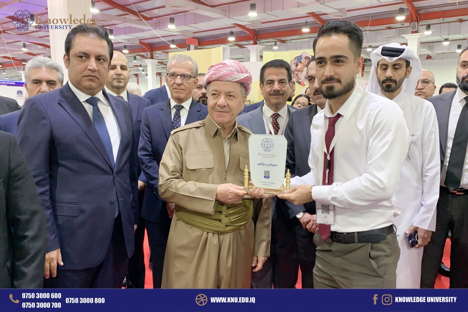 President Masoud Barzani Visits Knowledge University and Inaugurates M.E.E.T.S 2023