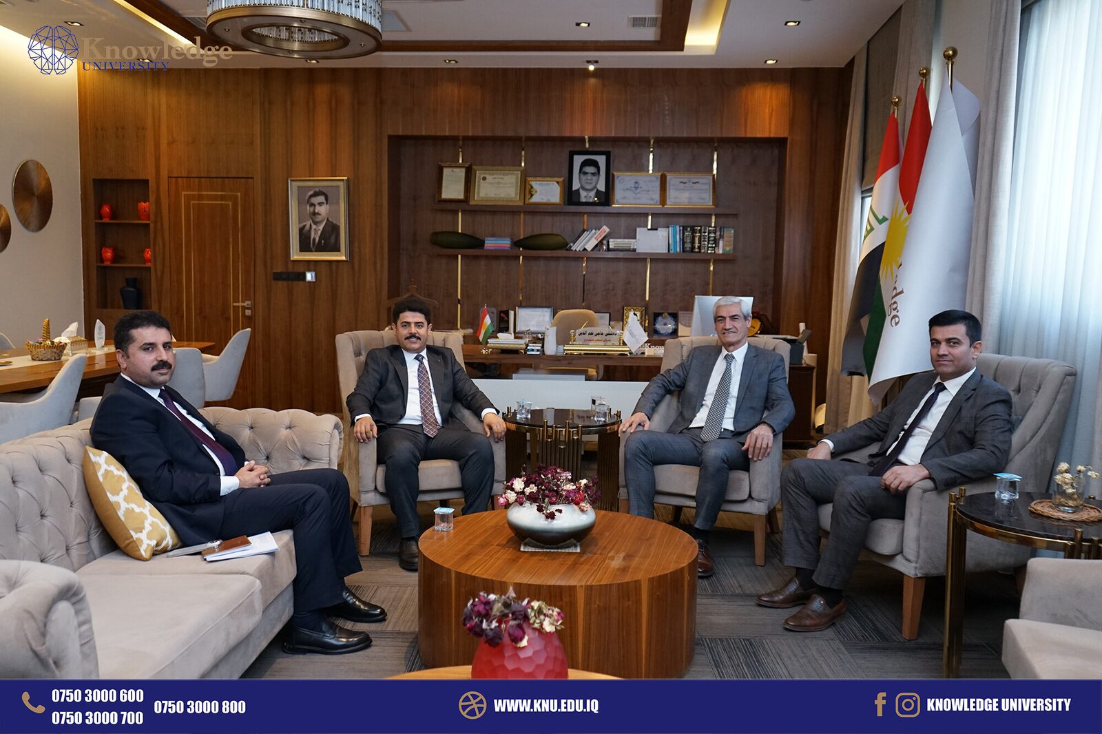Distinguished Academic Visit Strengthens Ties Between Salahaddin University and Knowledge University
