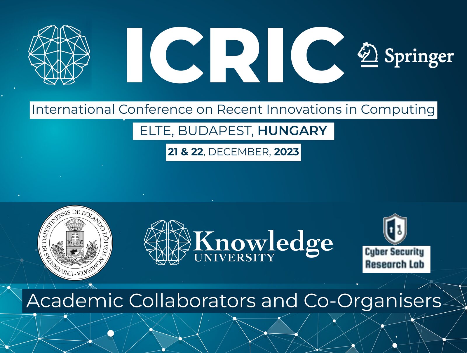 Knowledge University to Co-Organize ICRIC2023, President to Deliver Keynote Address