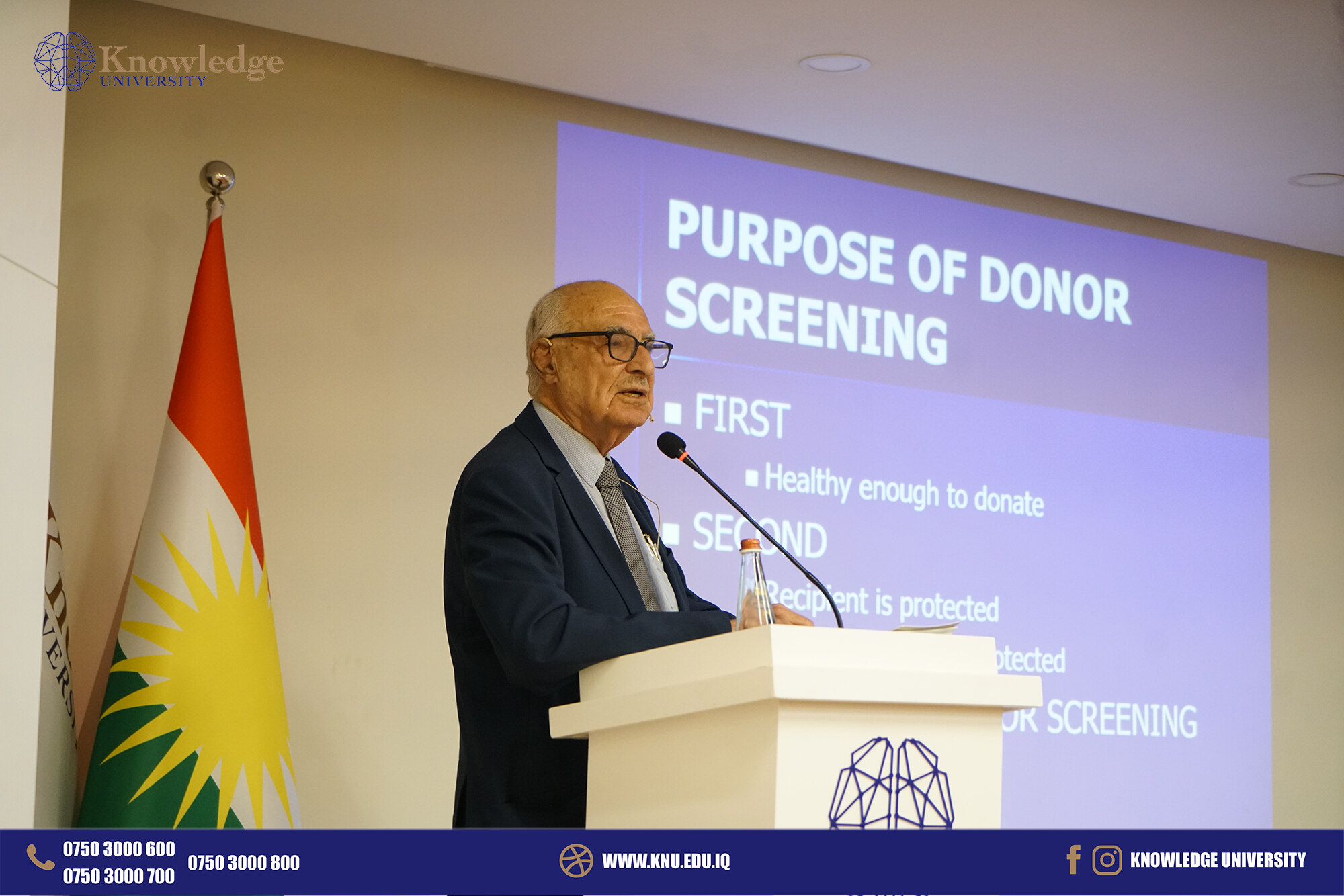 International Seminar on Saving Lives through Blood Donation at Knowledge University