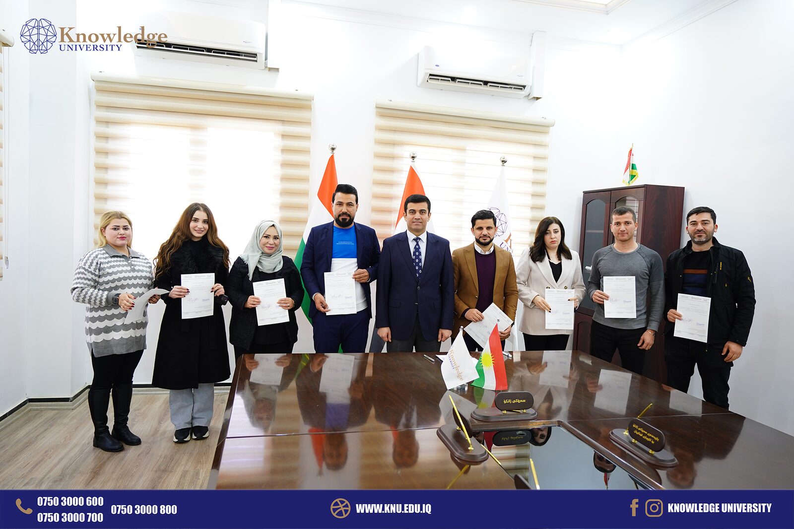 Knowledge University President Commends Registration Unit for Outstanding Efforts