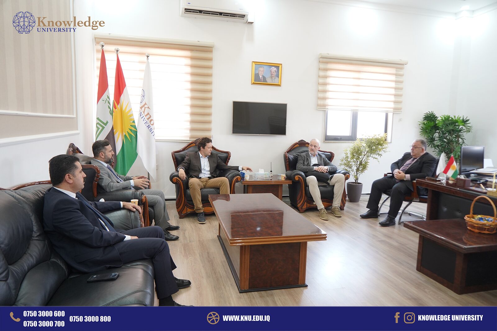 Knowledge University President Hosts Delegation from University of Chemistry and Technology in Prague