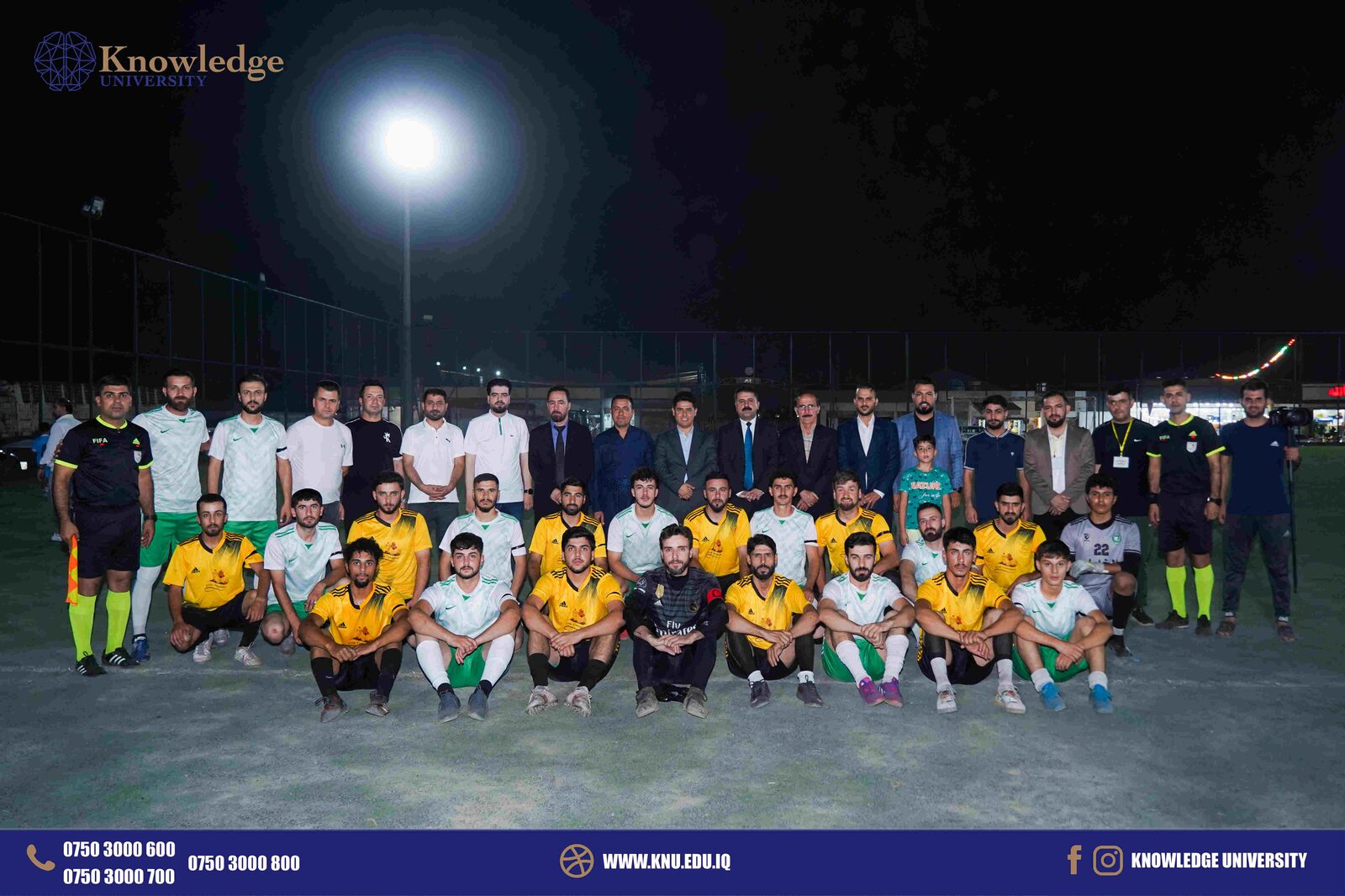 Knowledge University Sponsors Football Tournament organized for 40 local teams from across Erbil
