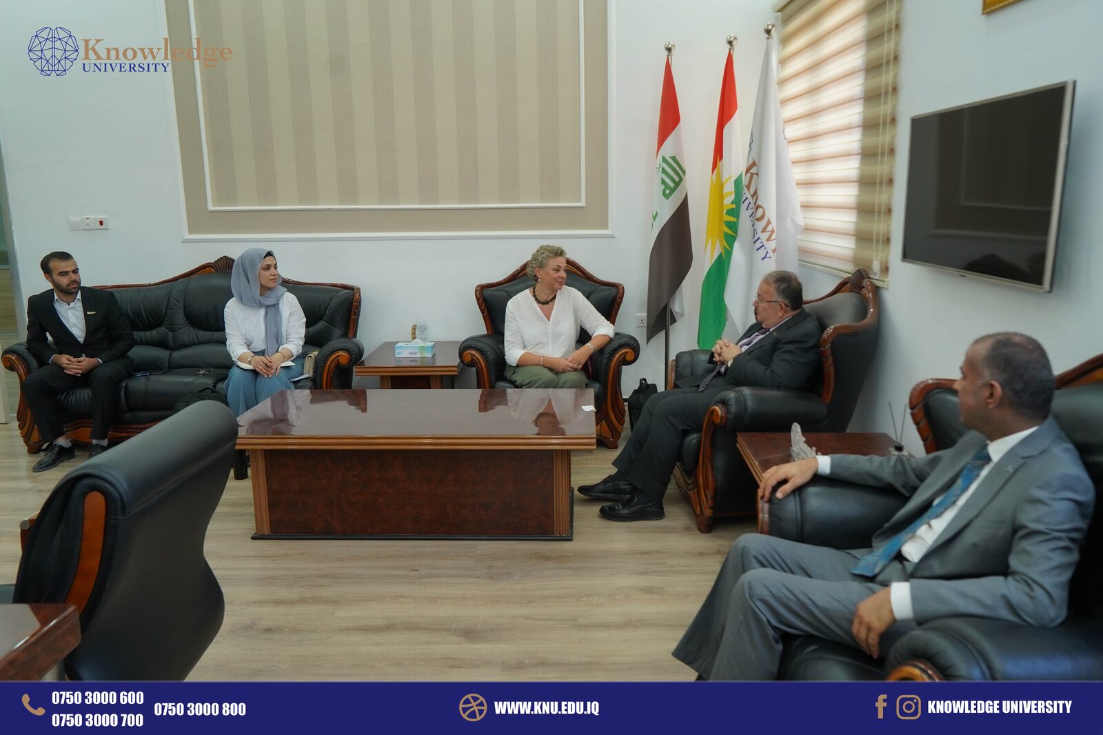 American University - Sulaimani Delegation Visited Knowledge University