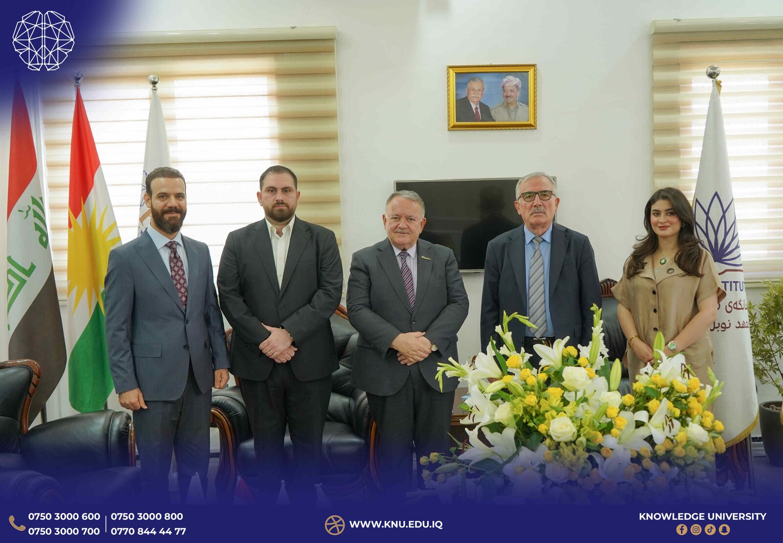Knowledge University Strengthens Academic Ties with Noble Institute and Kurdistan Institute