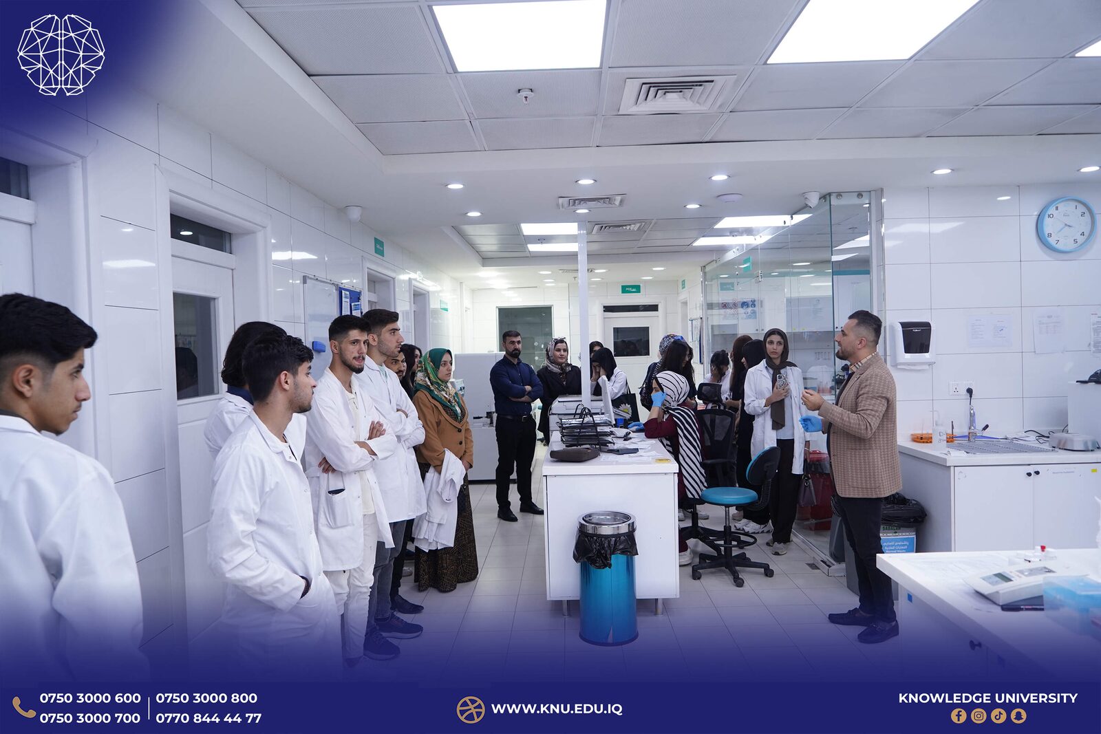 Medical Microbiology Students from Knowledge University Visit Mihrabani Private Hospital