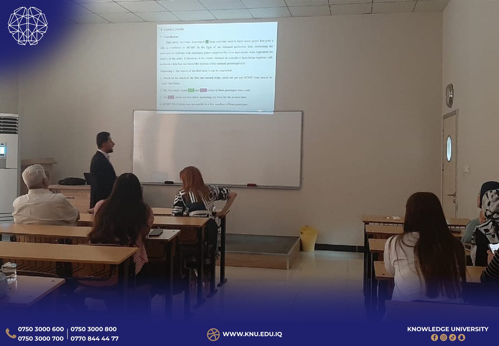 A Seminar on Bean Genotype Screening Against Common Mosaic Virus at Knowledge University