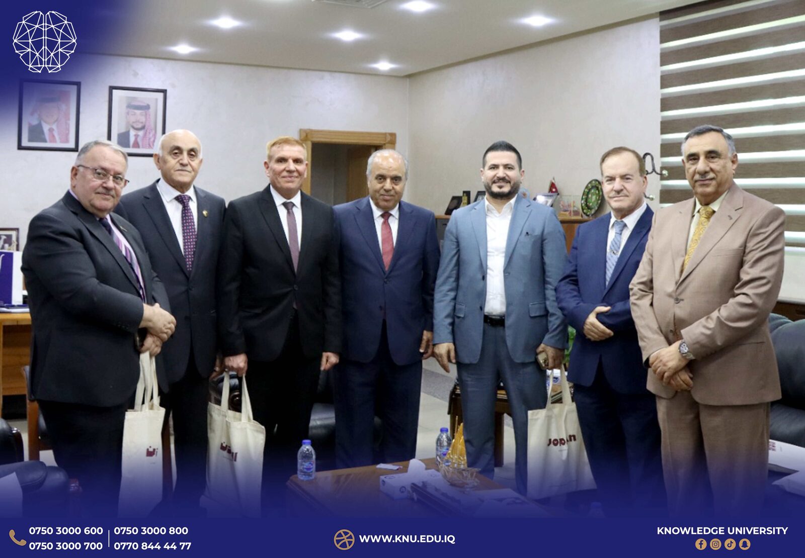 Chairman of the Board of Trustees Leads Delegation to Strengthen Academic Relations in Jordan