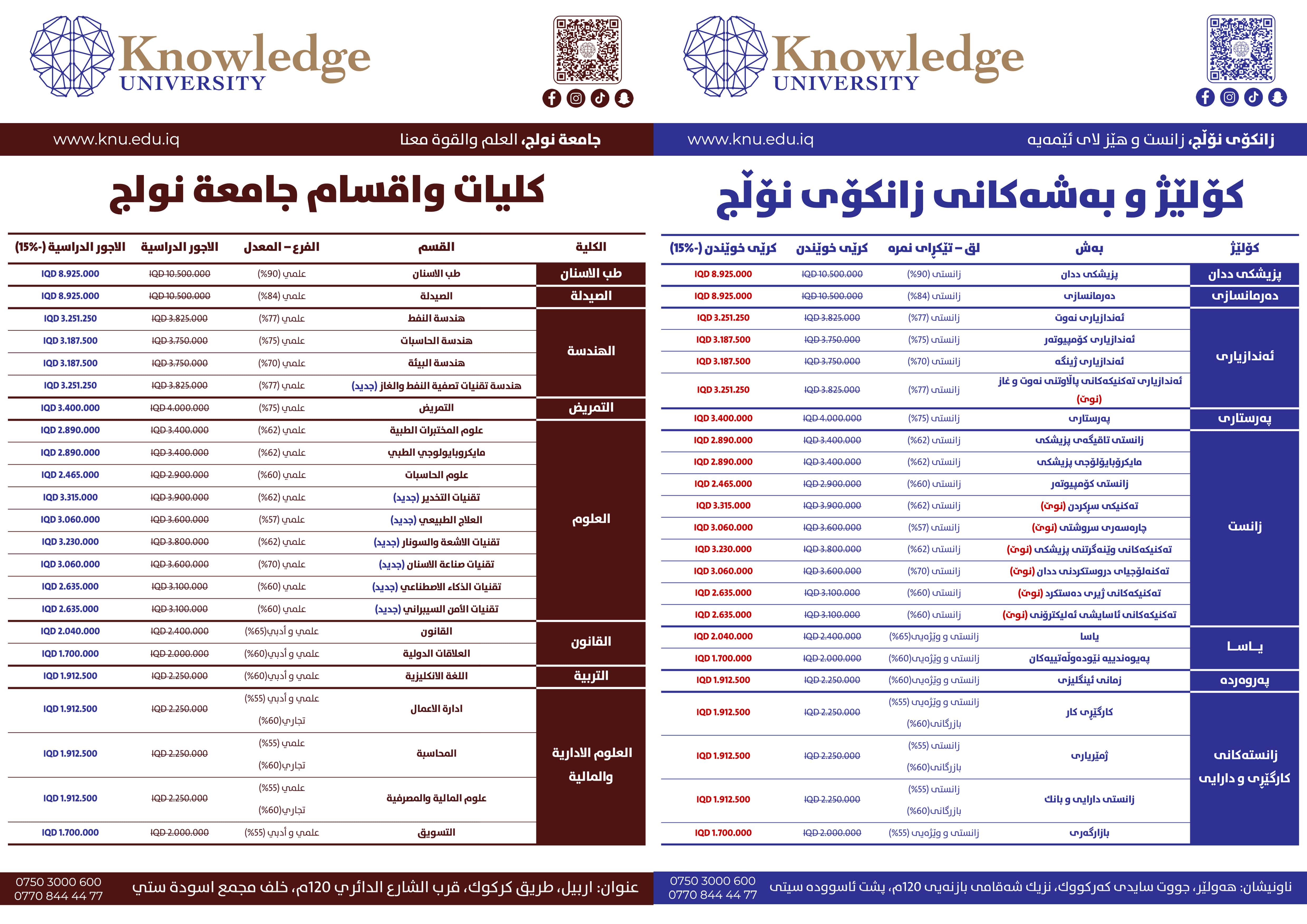 Knowledge University Student Offer